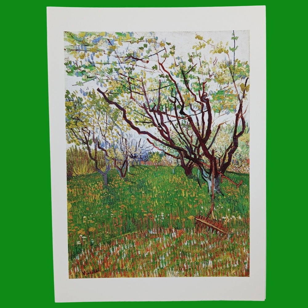 Van Gogh Flowering Orchard Greeting Card with Envelope Met Museum Lot of 3